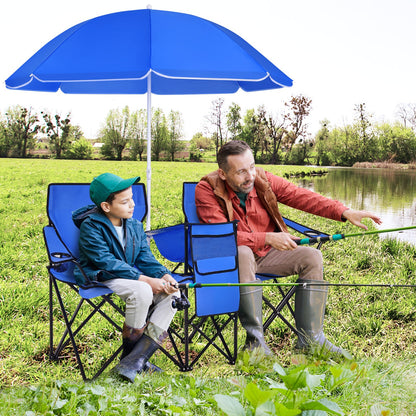 Portable Folding Picnic Double Chair