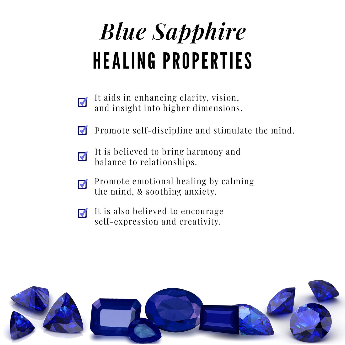 Real Blue Sapphire Solitaire Tragus Earring