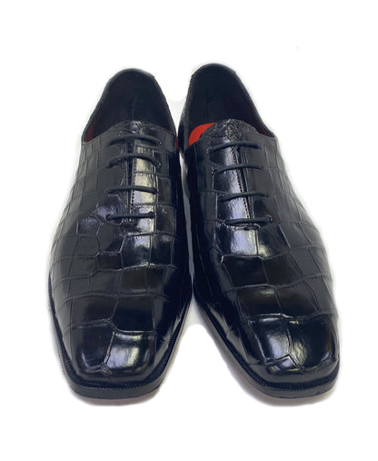 Maurice Bond Alligator Oxford - Black