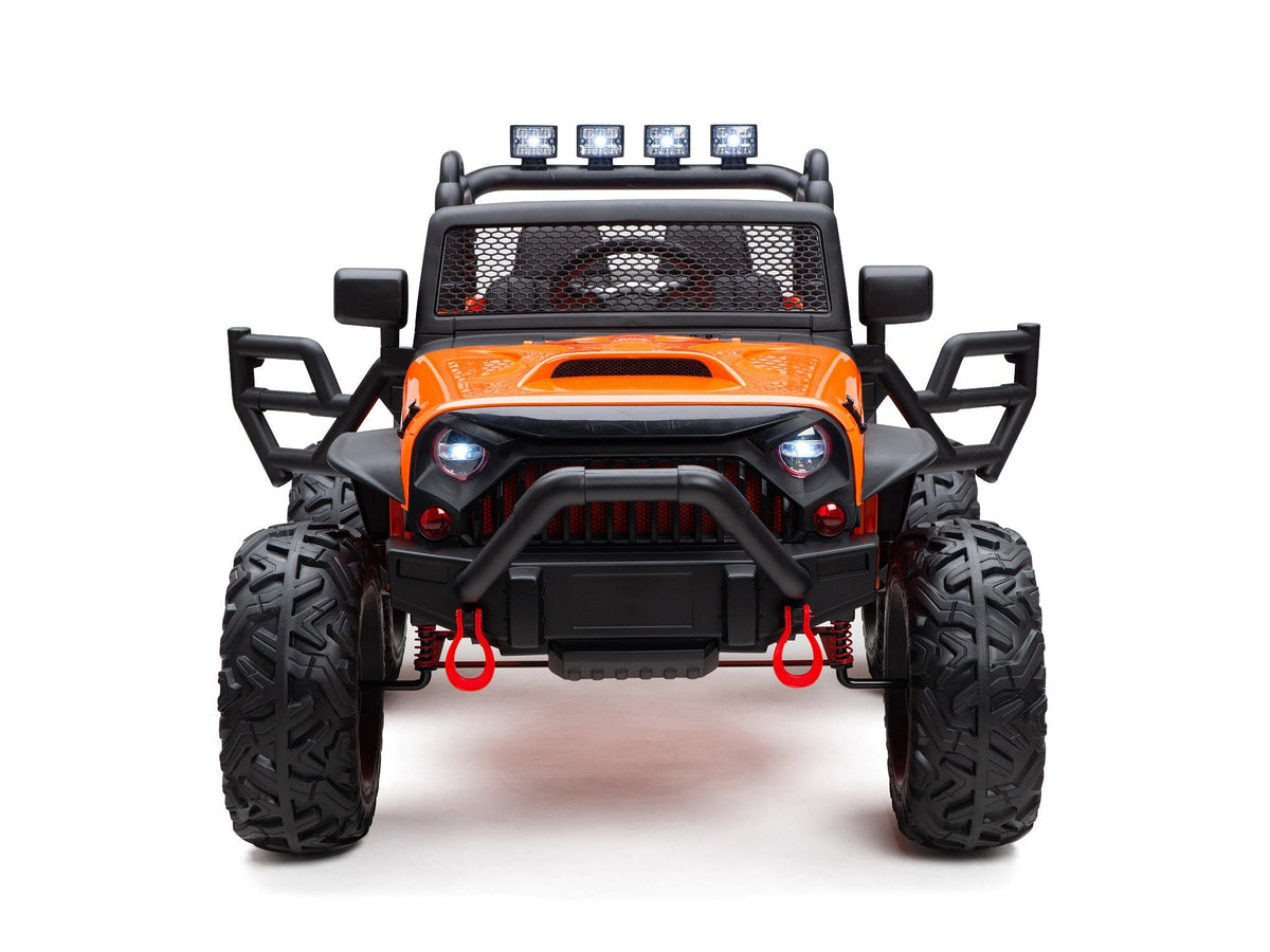 BOOM BOOM The BUFFALO Children's Off-Road Kids Car 24V 4X4 Ride-On Toy with 2 Seats Magic Cars Parental Remote Control - Perfect Present for Little Boys and Girls