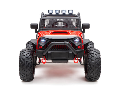 BOOM BOOM The BUFFALO Children's Off-Road Kids Car 24V 4X4 Ride-On Toy with 2 Seats Magic Cars Parental Remote Control - Perfect Present for Little Boys and Girls