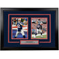 Framed Tom Brady and Rob Gronkowski New England Patriots 17x23 Dual Football Photo