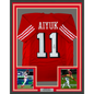 Framed Autographed/Signed Brandon Aiyuk 35x39 San Francisco Alternate Red Football Jersey JSA COA