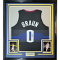 Framed Autographed/Signed Christian Braun 35x39 Denver Black 5280 Basketball Jersey JSA COA