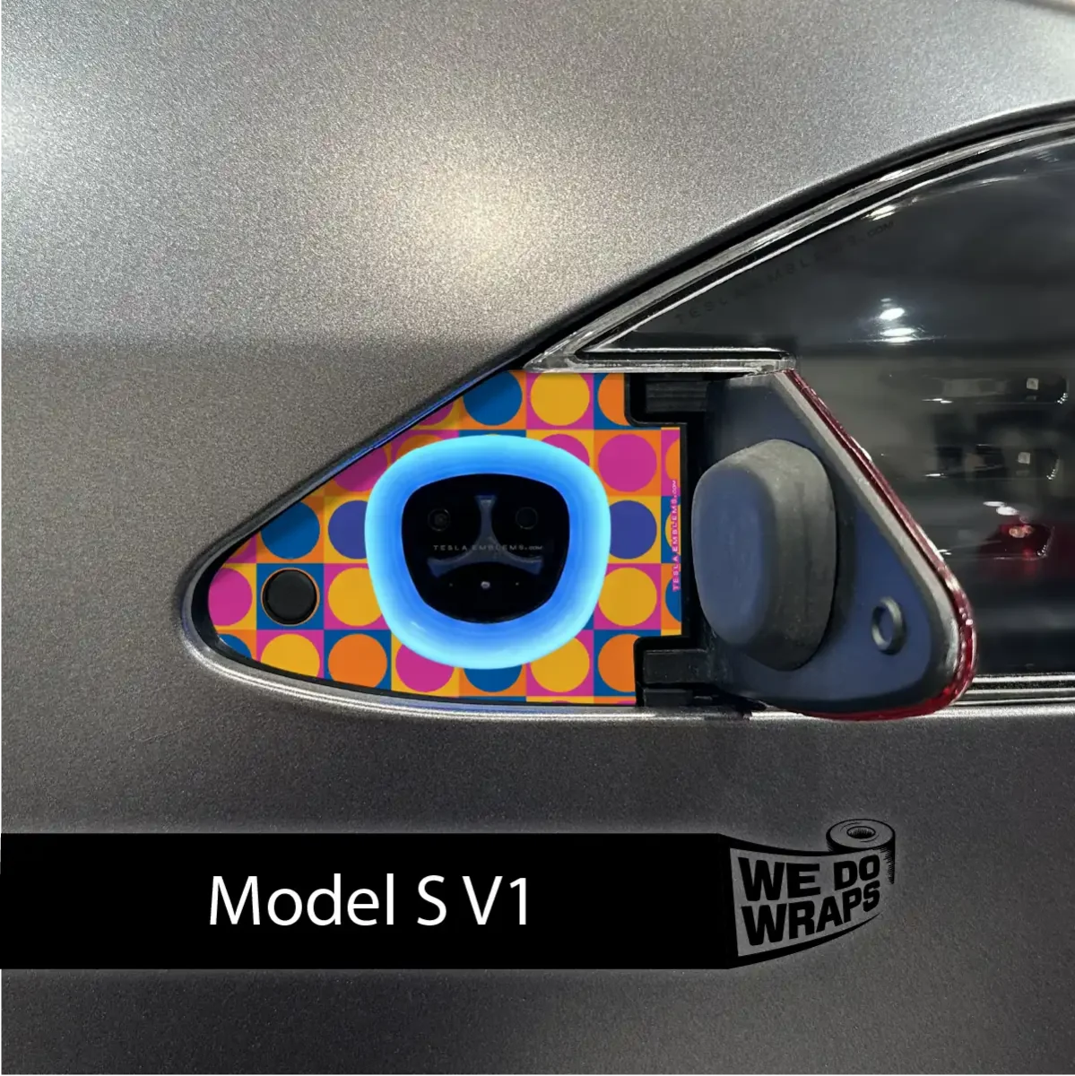 Bright Pop Tesla Charge Port Wrap | Model S