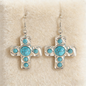 Vintage Bold Turquoise Cross Jewelry Set