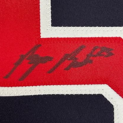 Framed Autographed/Signed Byron Buxton 35x39 Minnesota Twins Dark Blue Majestic Baseball Jersey JSA COA