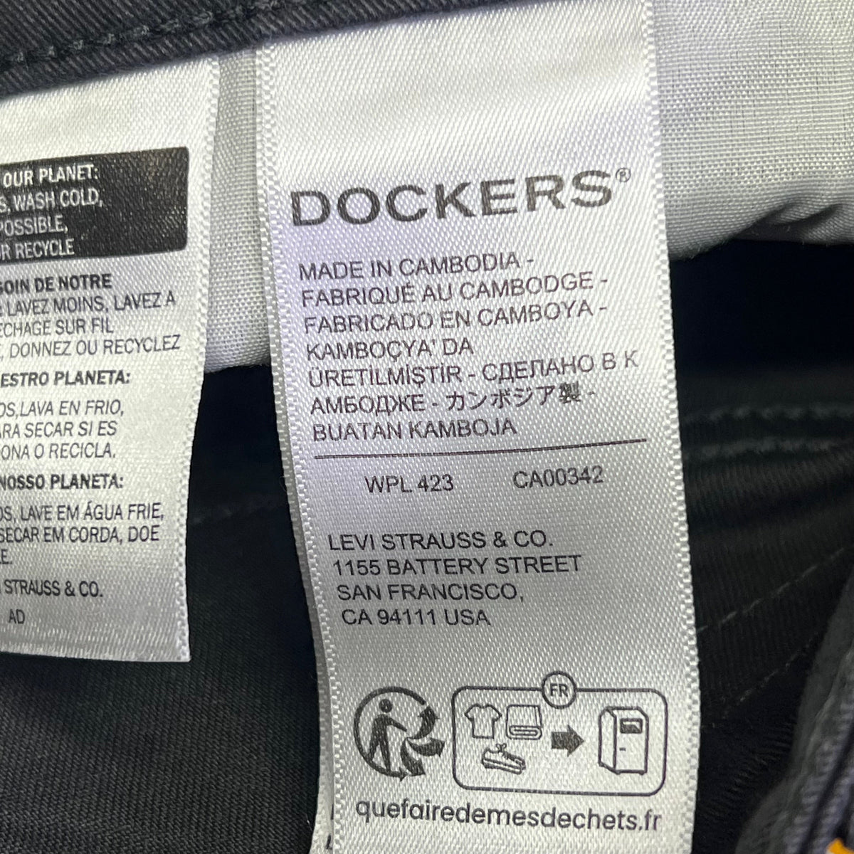 DOCKERS All Seasons Tech Straight Fit Jean Cut Pant Men's Sz 32x32 Steelhead