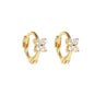 Color Zircon Earrings For Women 925 Sterling Silver Earrings Hoops Pendientes Plata Piercing Gold Jewelry