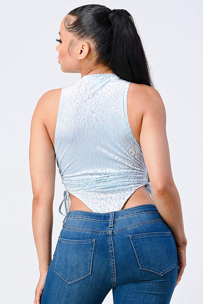 “Extremely IT” Light Blue Bodysuit