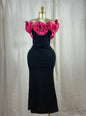 Midnight Magnolia Rosette Gown