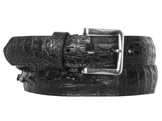 Maurice Crocodile Belt - Black