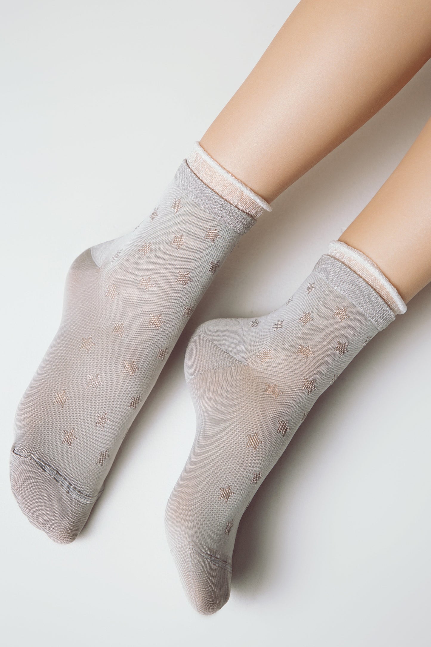 Conte Socks Classic - 491 Decorative Transparent Mesh