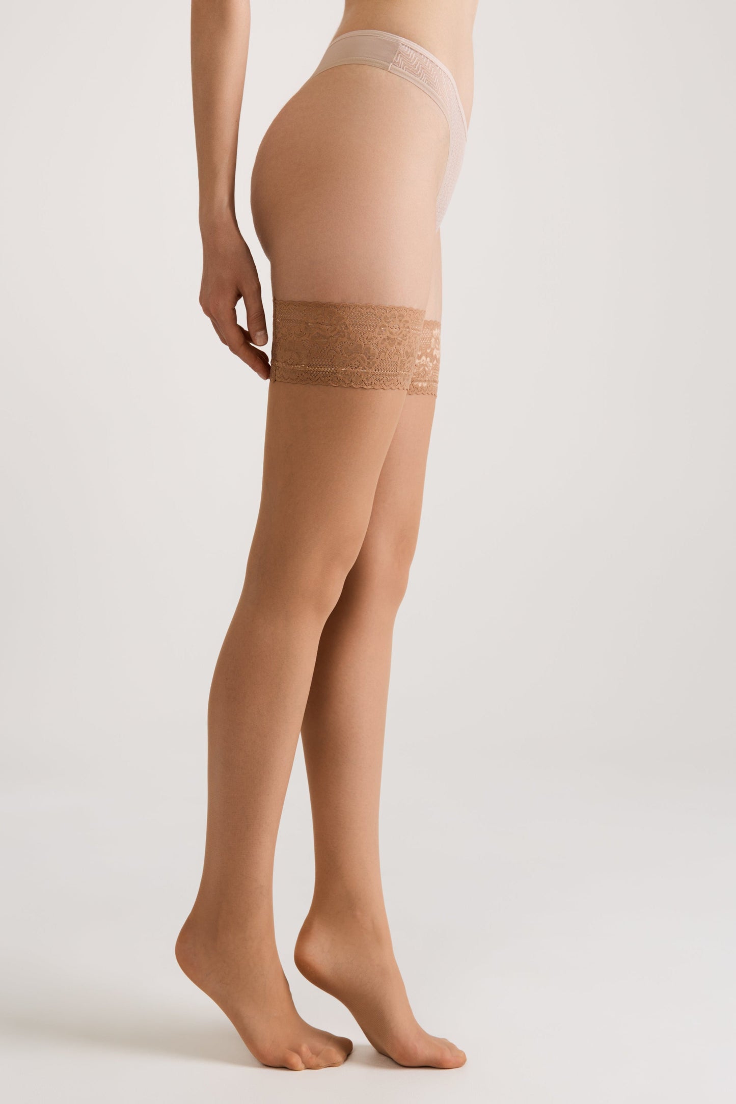Stockings Conte Class 12 Den - Silicone Lace Top