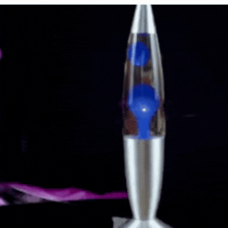 COOL RED Metal Bottom Wax Volcano Lava Lamp