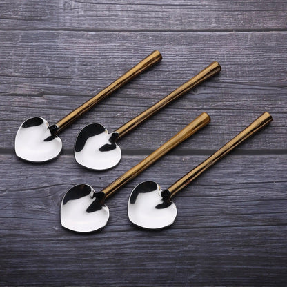 CAMELLIA HEART SPOON 4 PC. SET