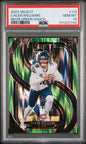 Graded 2024 Panini Select Caleb Williams #114 Neon Green Shock /499 Rookie RC Football Card PSA 10 Gem Mint