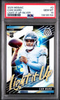 Graded 2025 Panini Mosaic Cam Ward #2 Light It Up Silver Rookie RC Football Card PSA 10 Gem Mint