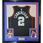Framed Autographed/Signed Cade Cunningham 35x39 Detroit Pistons Black City Edition Authentic Basketball Jersey Fanatics COA