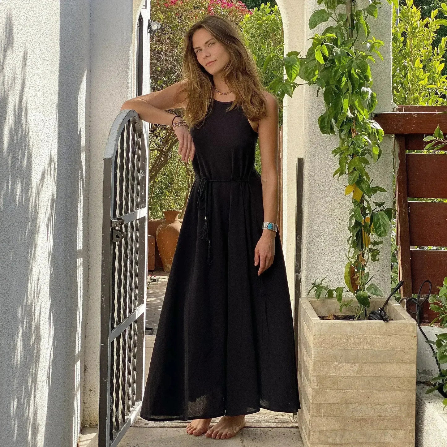 Callie Cotton Maxi Dress | Vacation Essential | Femstylo