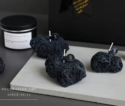 Candles - Meteorite Stone Set