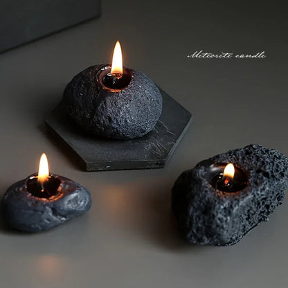 Candles - Meteorite Stone Set