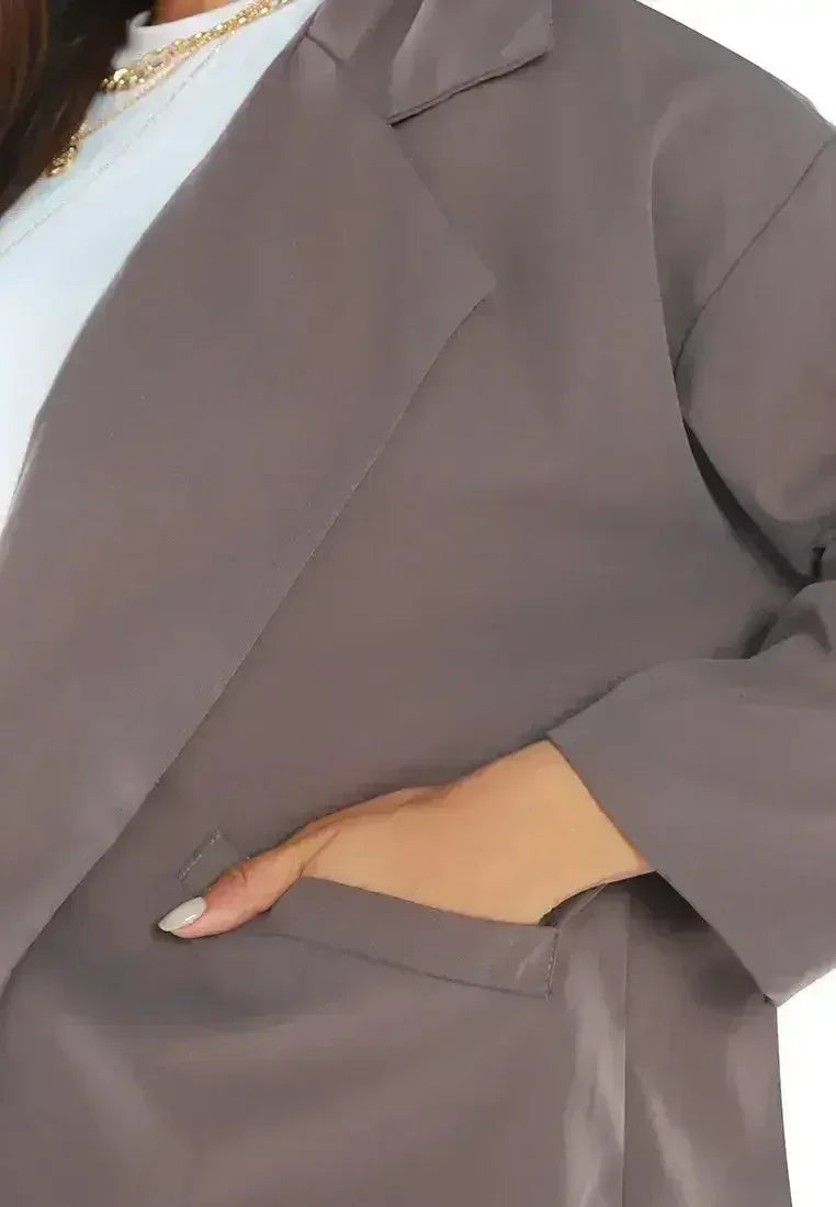 Casual Oversized Double Breasted Jacket