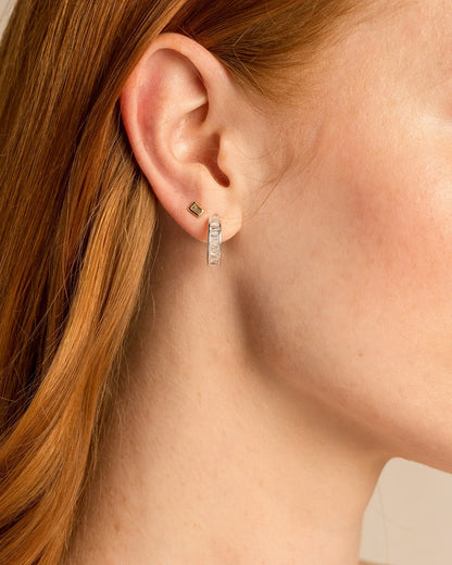 Mom Baguette Stud Earrings