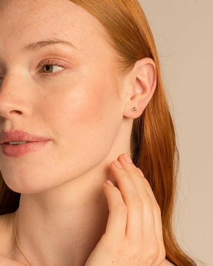 Beautifully Broken Baguette Stud Earrings