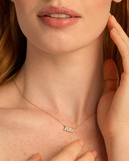 Radiance Baguette Dainty Necklace