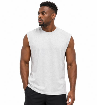 Loki & Ivy Raw Edge Cotton Tank Top