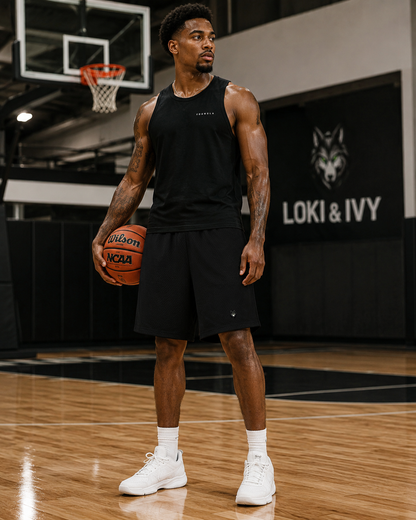 Loki & Ivy Unisex Mesh Basketball Shorts