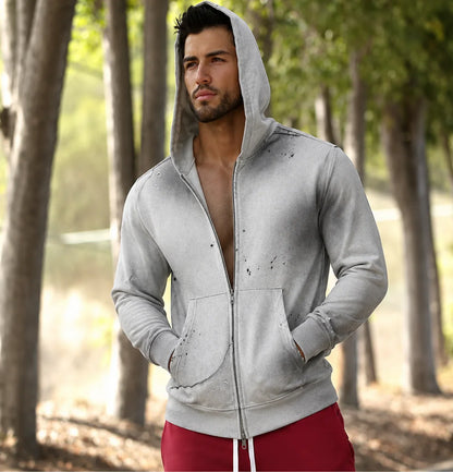 Loki & Ivy Men's Vintage Zip Hoodie