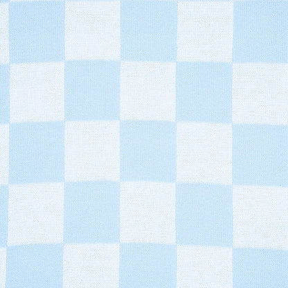 Checker Jacquard Knit Baby Blanket