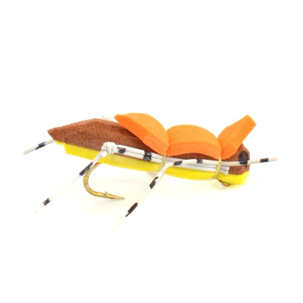 Basics Collection - Foam Hoppers Assortment - 10 Flies - Size 10