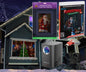 Christmas Digital Decoration Kit Includes 7 AtmosFX® Video Effects for Christmas + HD Super Bright Projector + 48” x 72” Holographic Projection Screen
