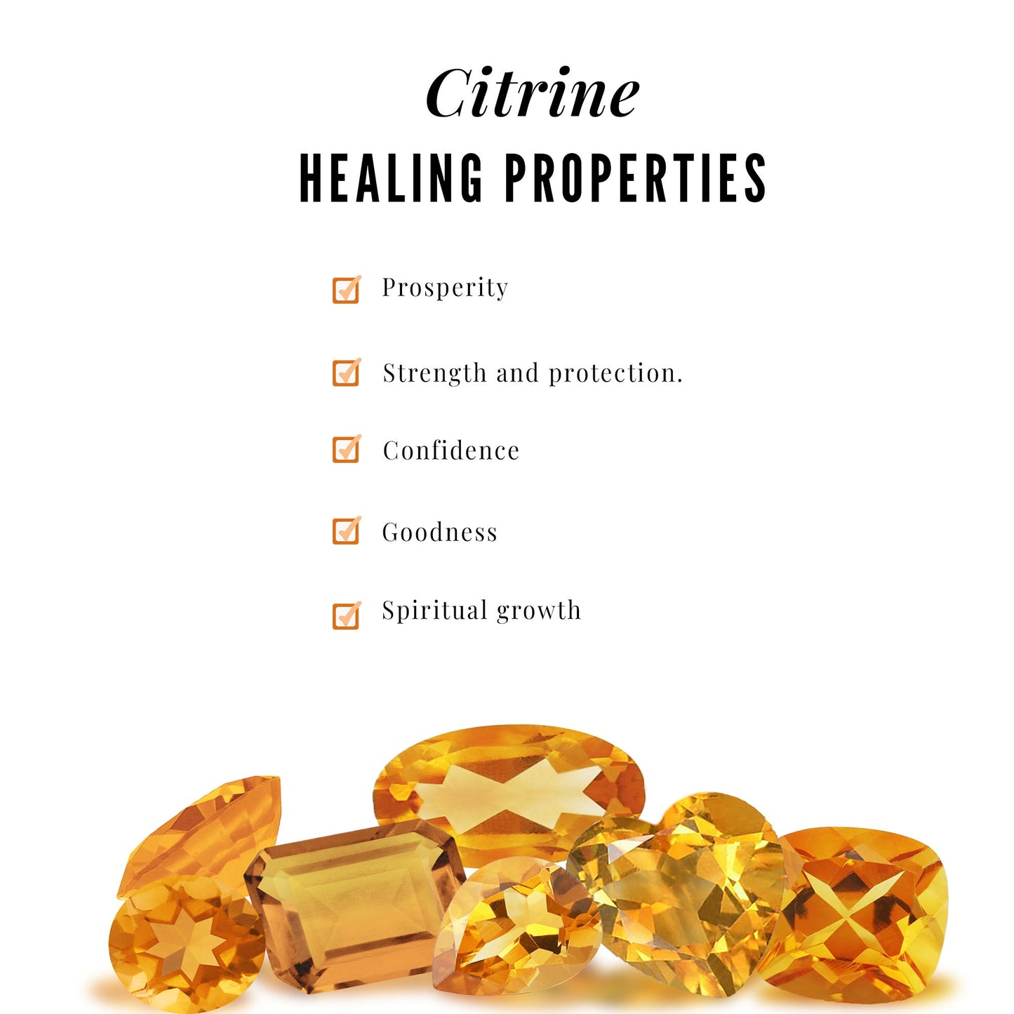 Genuine Oval Shape Citrine Necklace with Lab Diamond in Yellow Gold Plated Silver