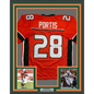 Framed Autographed/Signed Clinton Portis 35x39 Miami Orange College Football Jersey Beckett BAS COA