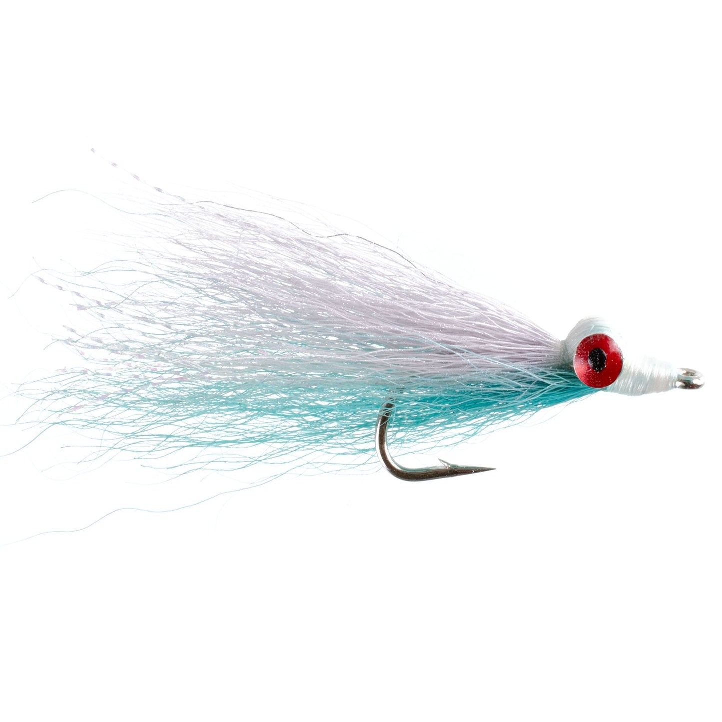 Clousers Deep Minnow Blue/White Streamer- 4 Saltwater Flies - Size 1/0