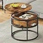 Coffee Table - Adjustable Black 60cm