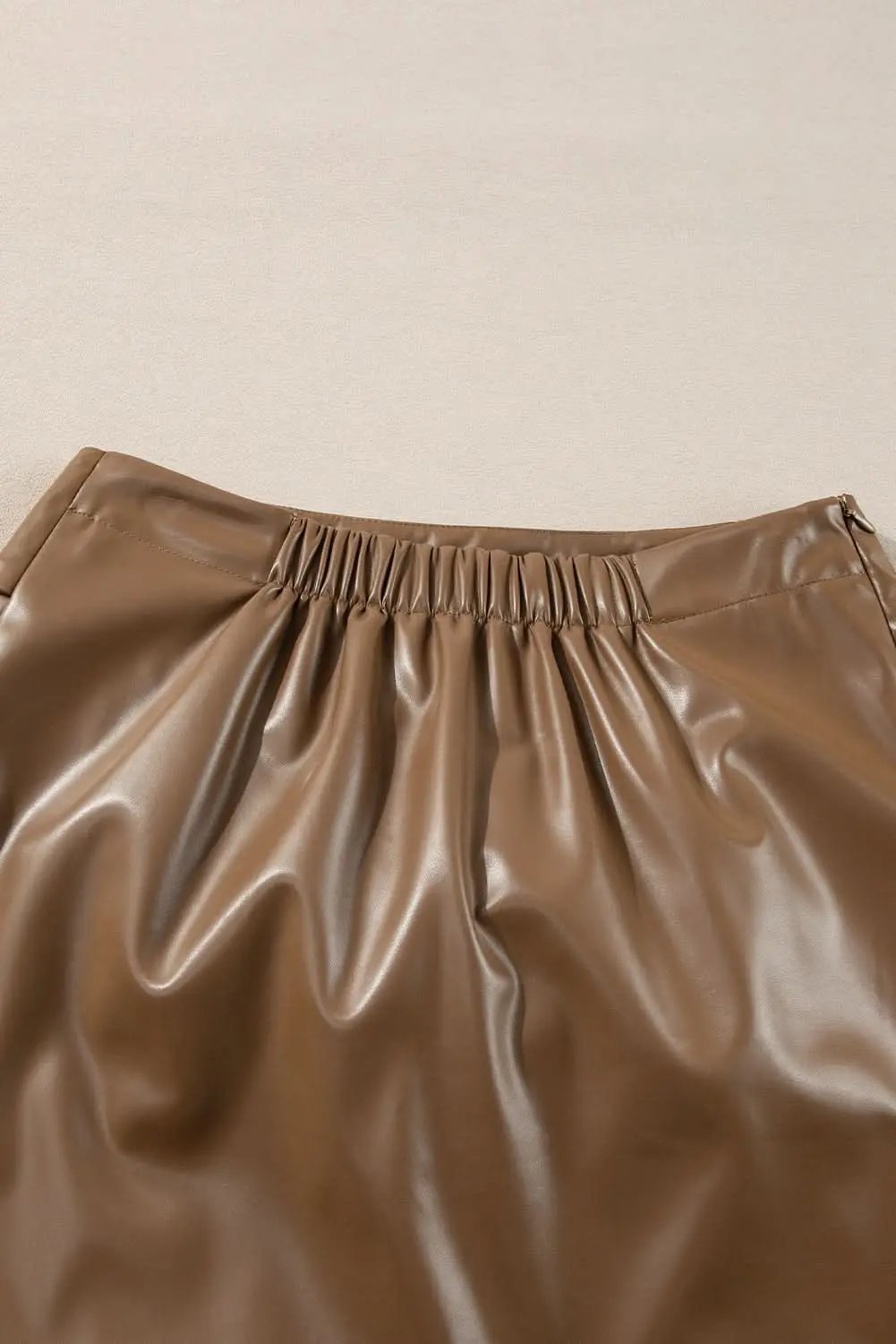 Love Salve Faux Leather Mini Skirt With Bow Detail — Fall Fashion