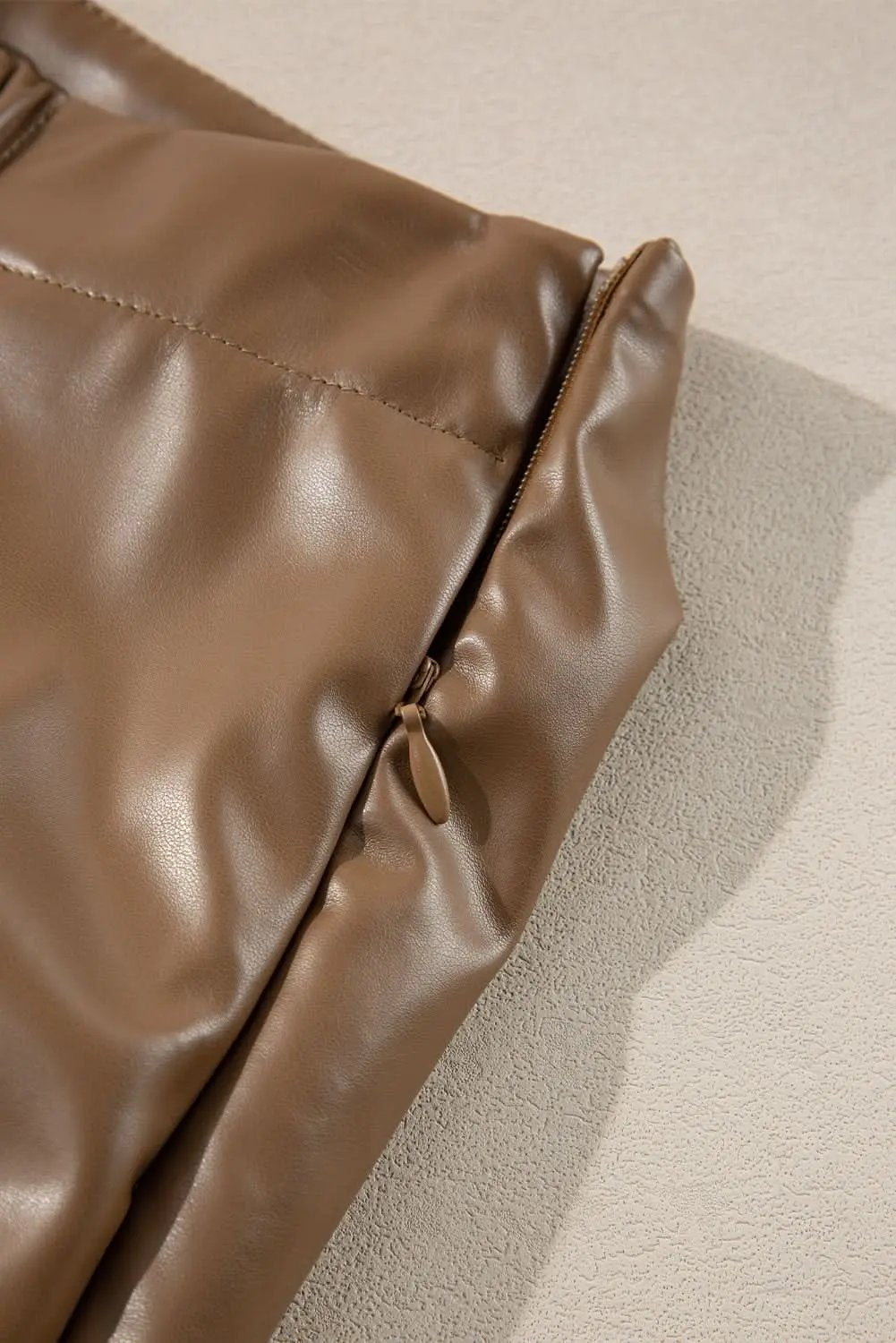 Love Salve Faux Leather Mini Skirt With Bow Detail — Fall Fashion