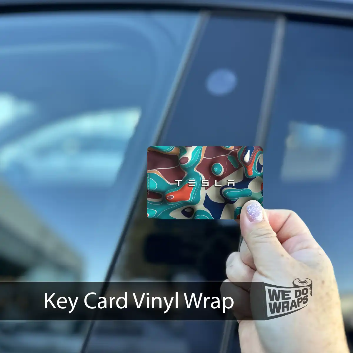 Colorful Topography | NFC Key Card Wrap
