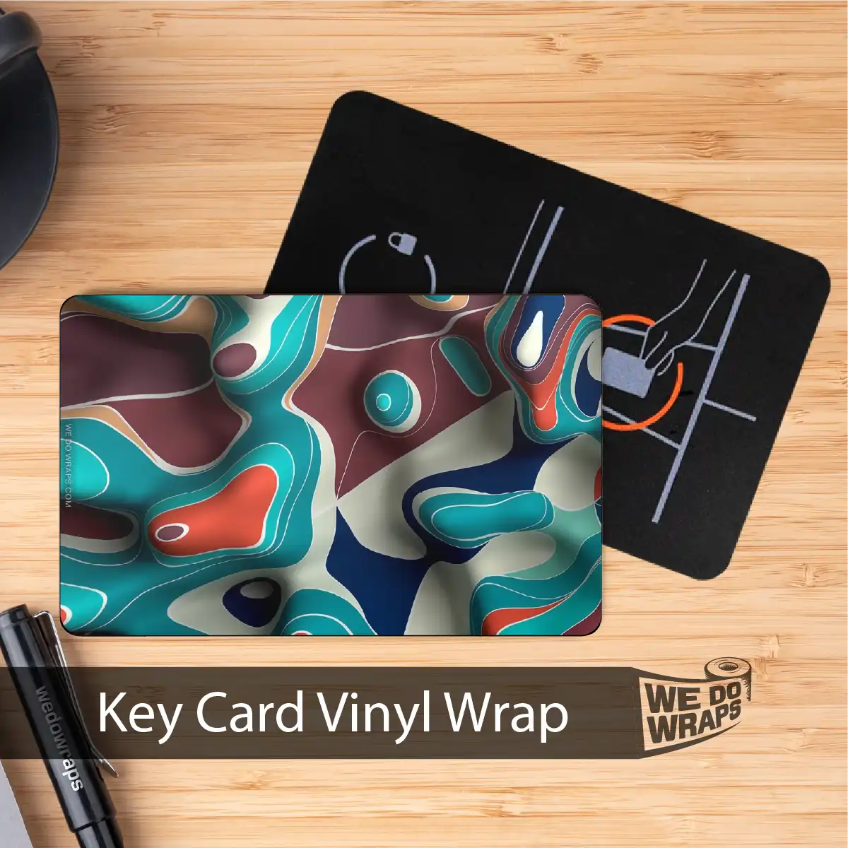 Colorful Topography | NFC Key Card Wrap