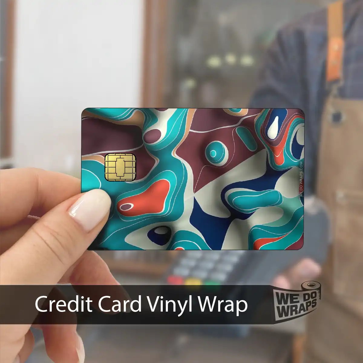 Colorful Topography | NFC Key Card Wrap
