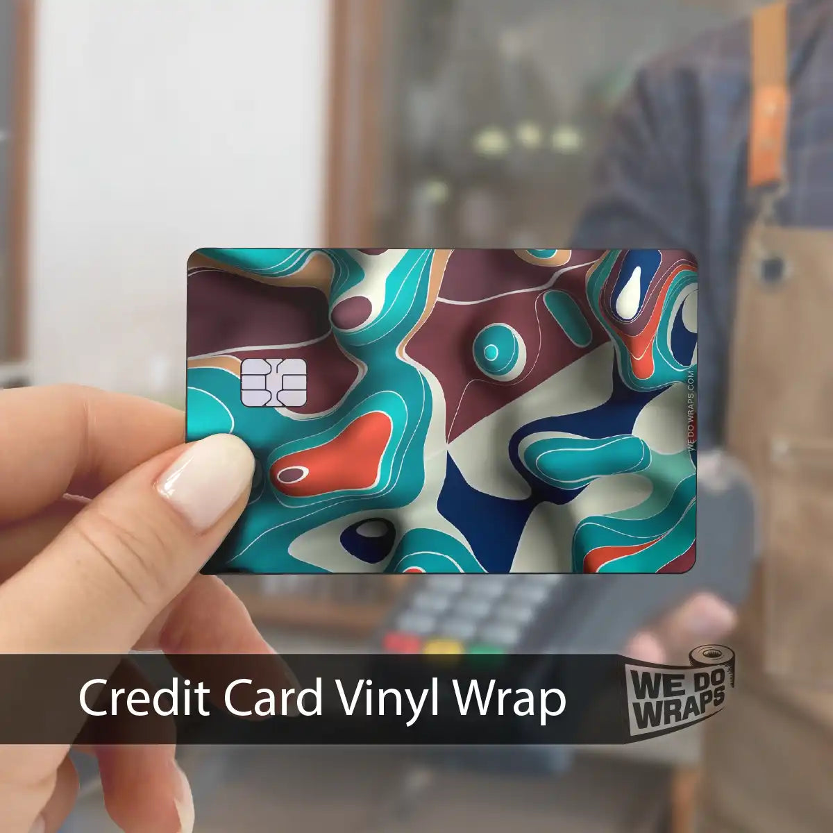 Colorful Topography | NFC Key Card Wrap