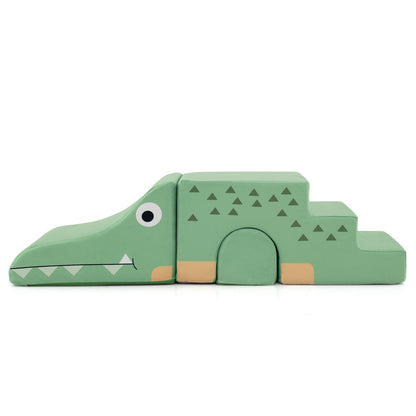 Convertible Kids Play Couch Sofa with Removable Velvet Covers