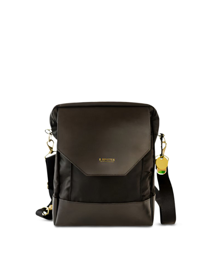 Corbin | Black Nylon + Black Leather