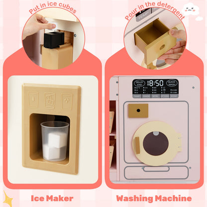 Corner Play Kitchen with Lights and Sounds for Ages 3+