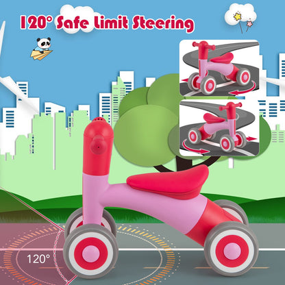 3 in 1 Rocking Horse with Detachable Balance Board and Seat-Pink